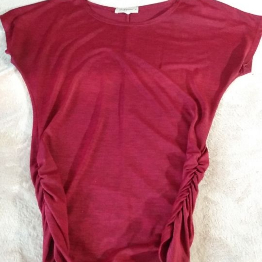 Dark red shirt